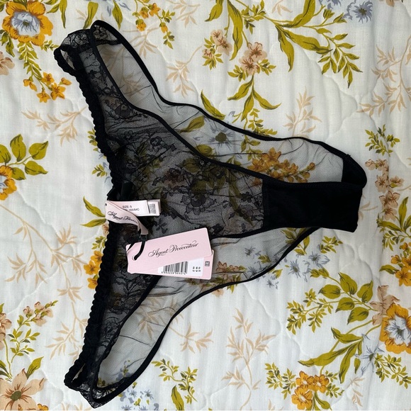 Slip Luciela Agent Provocateur – Pesca E Nero, Taglia S (Nuovo Con Etichette) - Foto 4